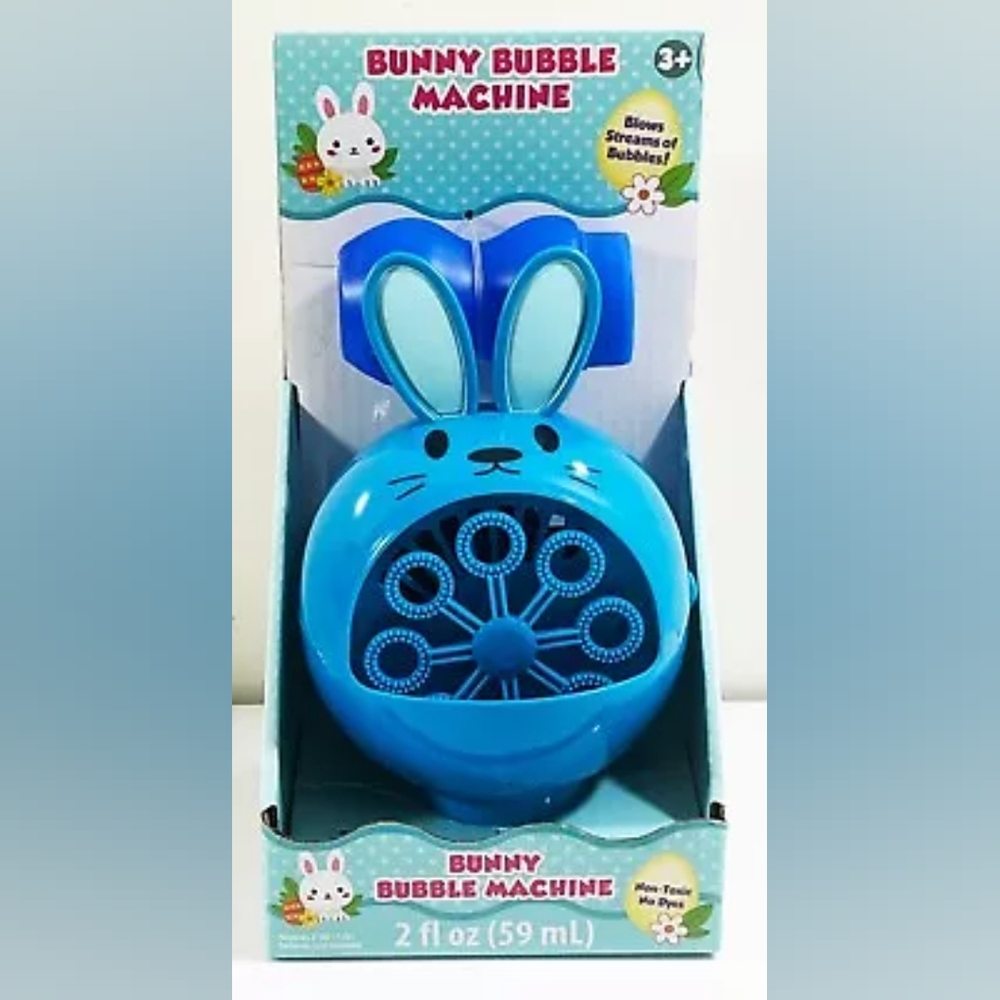 Bunny Bubble Machine Blue Easter Bunny New